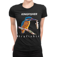 Tryfishin Kingfisher Fishing T Shirt Ladies Fitted T-shirt | Artistshot