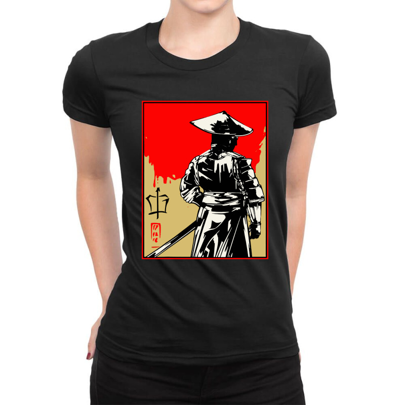 Samurai Costume Ladies Fitted T-shirt | Artistshot