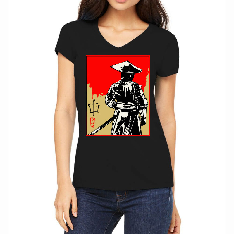 Samurai Costume Women's V-neck T-shirt | Artistshot