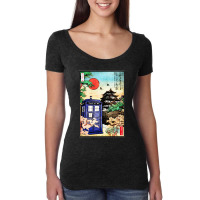 Tardis In Japan Women's Triblend Scoop T-shirt | Artistshot