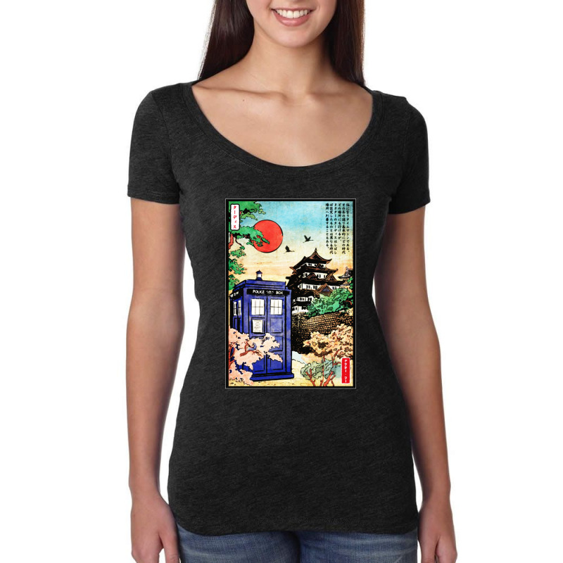 Tardis In Japan Women's Triblend Scoop T-shirt | Artistshot