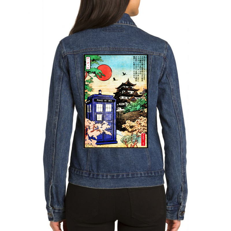 Tardis In Japan Ladies Denim Jacket | Artistshot