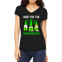 The Shenanigans Cute Green Women's V-neck T-shirt | Artistshot