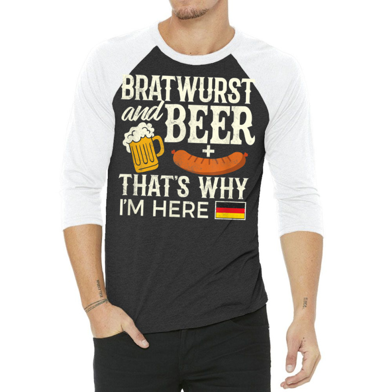 Funny Oktoberfest Shirt 2022 Bratwurst Beer Tees Men Women T Shirt 3/4 Sleeve Shirt by cucciailleveretcq | Artistshot