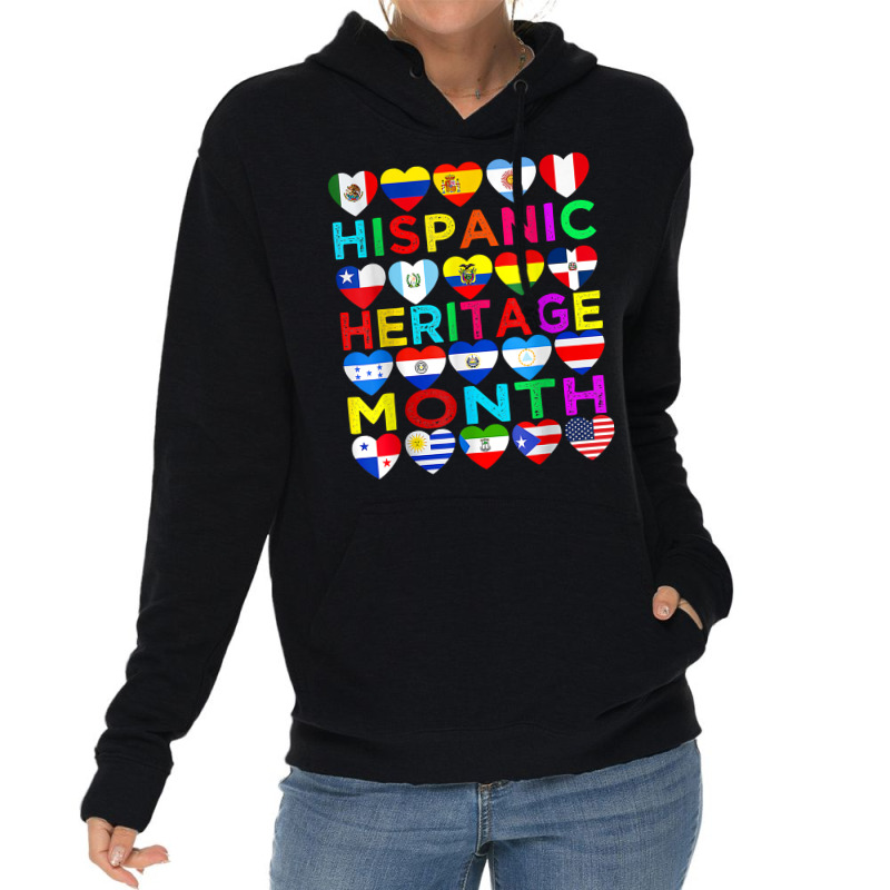 Latin American Flags Hispanic Heritage Month T Shirt Lightweight Hoodie by Gondran | Artistshot