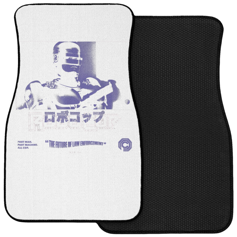 Robocop Part Man Part Machine All Cop Kanji Poster T Shirt Front Car Mat | Artistshot