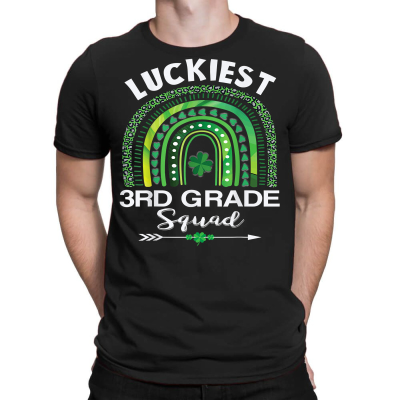 St Patrick Day Teacher Gift Cute Luckiest 3rd Grade Squad T Shirt T-shirt | Artistshot