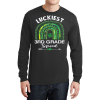 St Patrick Day Teacher Gift Cute Luckiest 3rd Grade Squad T Shirt Long Sleeve Shirts | Artistshot