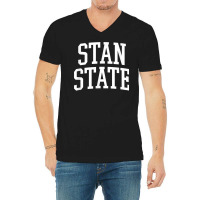 Stan State Athletic Arch College University Alumni T Shirt V-neck Tee | Artistshot