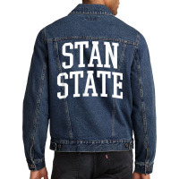 Stan State Athletic Arch College University Alumni T Shirt Men Denim Jacket | Artistshot