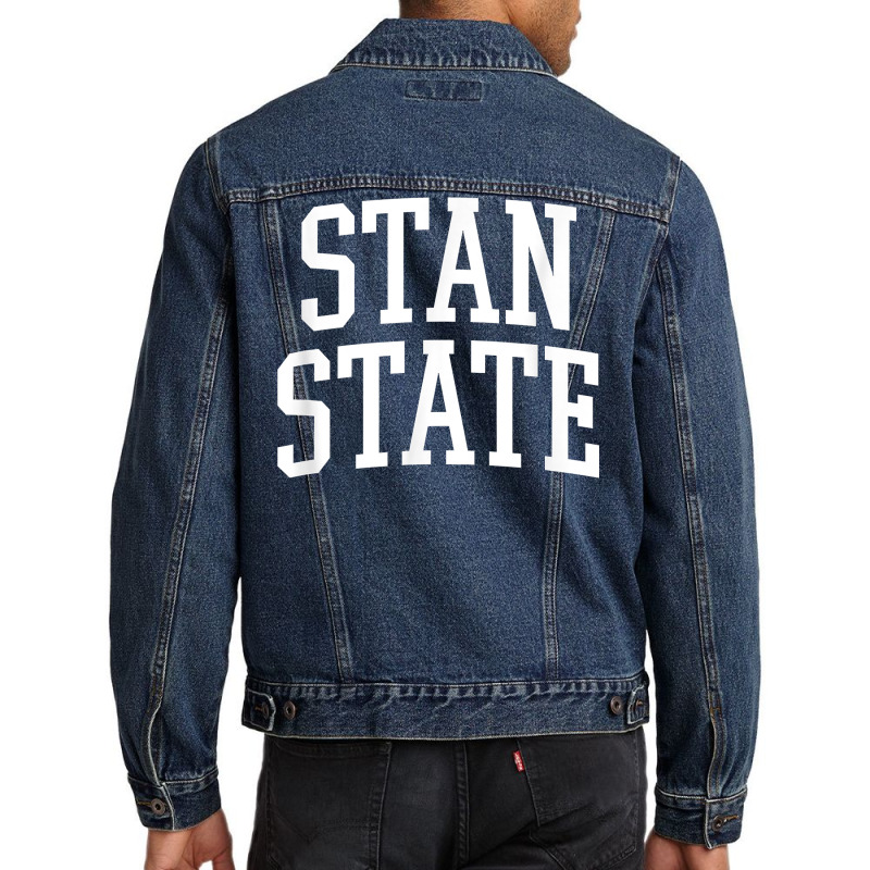 Stan State Athletic Arch College University Alumni T Shirt Men Denim Jacket | Artistshot