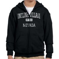 Incline Village Nevada Nv Vintage T Shirt Youth Zipper Hoodie | Artistshot