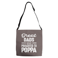 Promoted To Poppa Adjustable Strap Totes | Artistshot