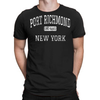 Port Richmond New York Staten Island Ny Vintage T Shirt T-shirt | Artistshot