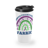 Rainbow Warrior Hospice Palliative Care Awareness T Shirt Travel Mug | Artistshot