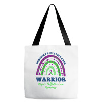 Rainbow Warrior Hospice Palliative Care Awareness T Shirt Tote Bags | Artistshot