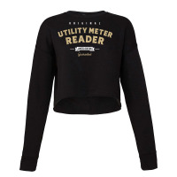 Utility Meter Reader Funny Job Title Profession T Shirt Cropped Sweater | Artistshot