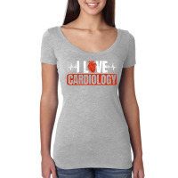 I Love Cardiology Cardiologist Doctor Ekg Cardiac Nurse Women's Triblend Scoop T-shirt | Artistshot