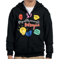 Orgullosamente Bilingue Maestra T Shirt Youth Zipper Hoodie | Artistshot