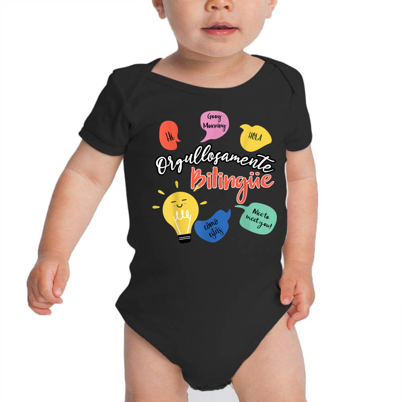 Orgullosamente Bilingue Maestra T Shirt Baby Bodysuit by shoaibmolleda | Artistshot