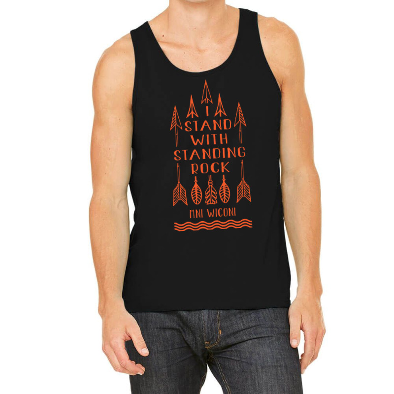 I Stand With Standing Rock, Say No To Dakota Pipeline T-shirt Tank Top | Artistshot