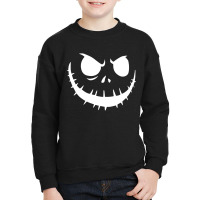 Skellington Halloween Youth Sweatshirt | Artistshot