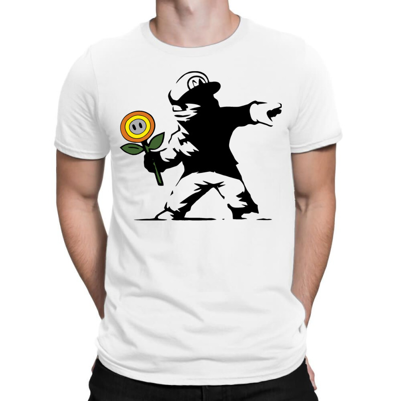 Banksy Flower T-shirt | Artistshot