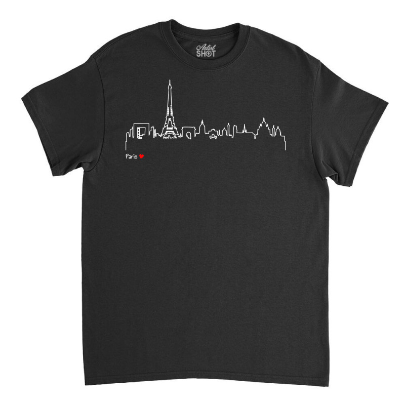 Paris Eiffel Tower Panorama Souvenir T Shirt Classic T-shirt | Artistshot