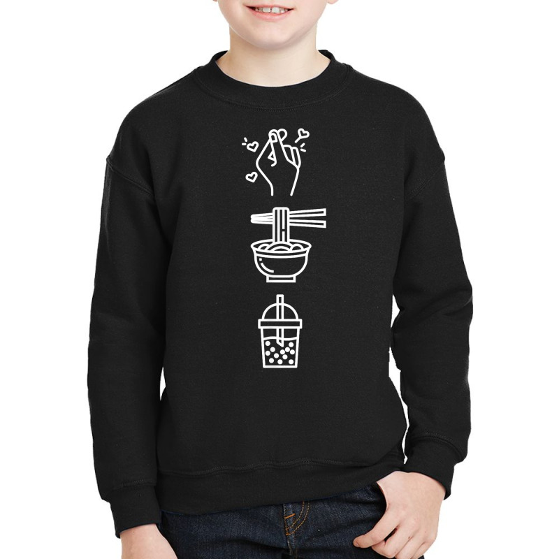 Cute Kawaii K Pop Ramen Boba Bubble Tea K Drama Lover T Shirt Youth Sweatshirt | Artistshot