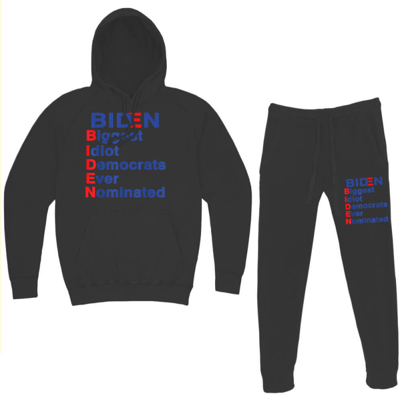 Biden Biggest Idiot Democrats Ever Nominated Trump 2020 T Shirt Hoodie & Jogger set by mikidicosmo | Artistshot