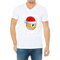 Billiards 9 Ball Christmas Squad Pool Balls Billiard Player T Shirt V-neck Tee | Artistshot