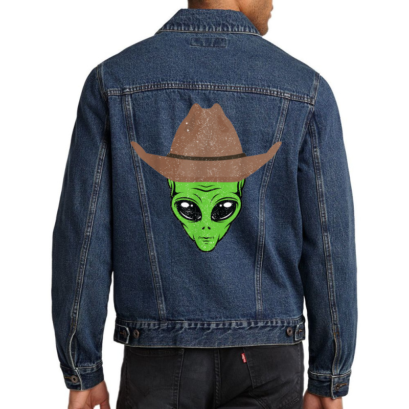 Cowboy Hat Funny Men Denim Jacket | Artistshot