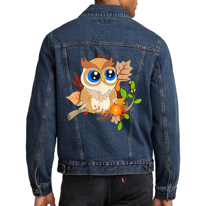 Cute Forest Bird Men Denim Jacket | Artistshot