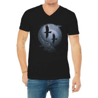 Odin's Ravens V-neck Tee | Artistshot