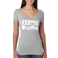 Fueled By Karate And Coffee Karate Fighter Martial Artist T Shirt Women's Triblend Scoop T-shirt | Artistshot