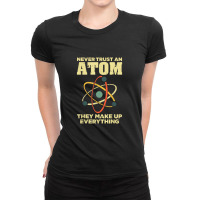 Funny Atom Art Men Women Stem Molecule Chemistry Teacher Ladies Fitted T-shirt | Artistshot