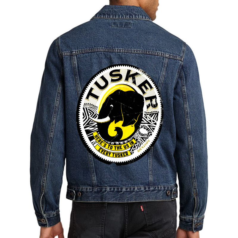 Distressed Tuskers Men Denim Jacket by JenniferMoquin | Artistshot