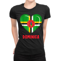 Dominica Flag Shirt Dominican T Shirt Ladies Fitted T-shirt | Artistshot