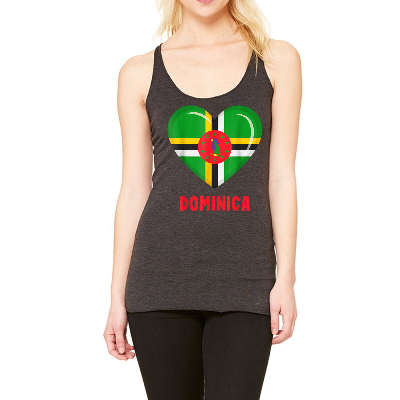 Dominica Flag Shirt Dominican T Shirt Racerback Tank by agueron | Artistshot