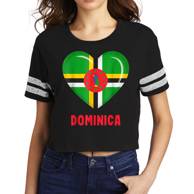 Dominica Flag Shirt Dominican T Shirt Scorecard Crop Tee by agueron | Artistshot