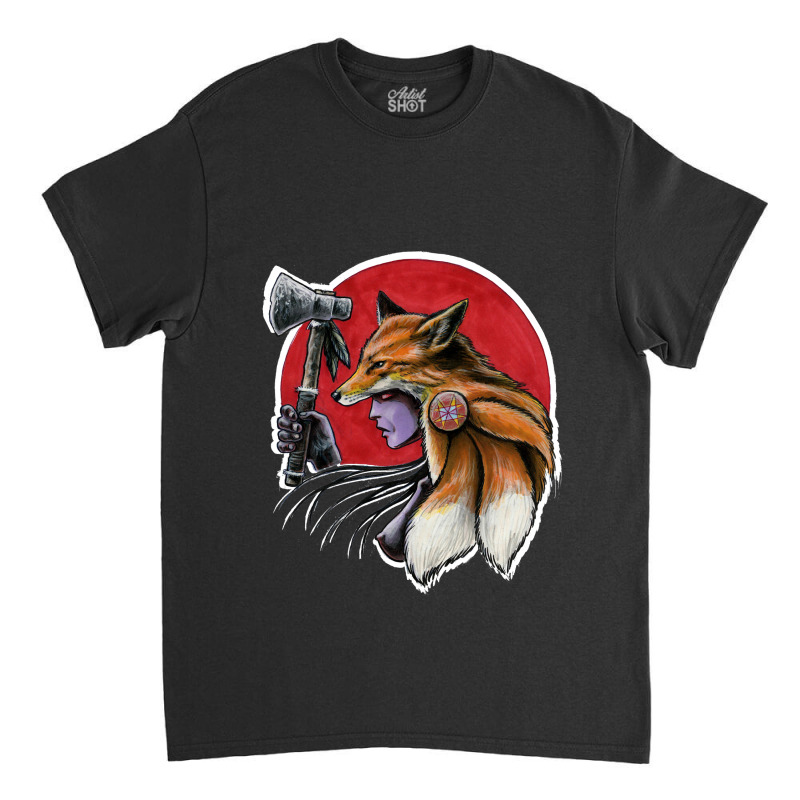 T Shirt, Warrior Fox Woman T-shirt Classic T-shirt | Artistshot