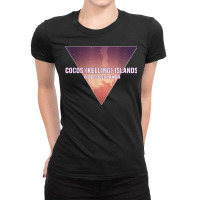 Cocos Islands Country With Capital Or Main City T Shirt Ladies Fitted T-shirt | Artistshot