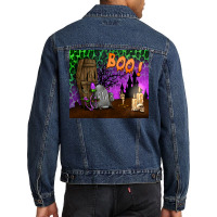 Boo Mousepad Men Denim Jacket | Artistshot