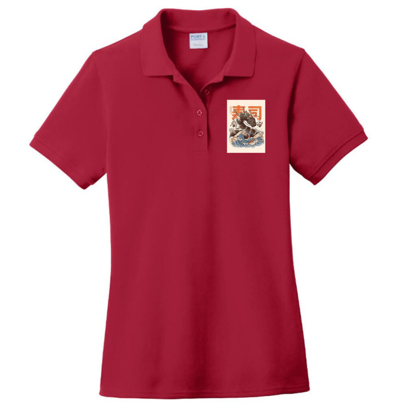 Sushi Ramen Mie Ladies Polo Shirt by dhini ramadani | Artistshot