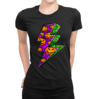 Halloween Lightning Bolt Ladies Fitted T-shirt | Artistshot