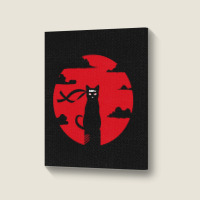 Ninja Cat Portrait Canvas Print | Artistshot