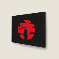 Ninja Cat Landscape Canvas Print | Artistshot