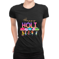 Happy Holi Festival Of Colors Ladies Fitted T-shirt | Artistshot