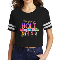 Happy Holi Festival Of Colors Scorecard Crop Tee | Artistshot