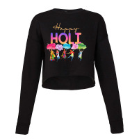 Happy Holi Festival Of Colors Cropped Sweater | Artistshot